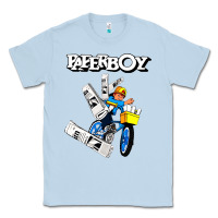 Dusty Blue paperboy Classic Tee - artisFamous