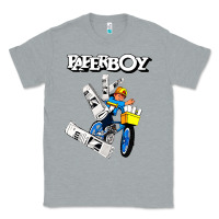 Heather Grey paperboy Classic Tee - artisFamous