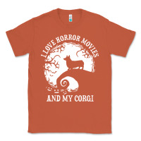 Copper i love horror movies and my corgi funny corgi Classic Tee - artisFamous