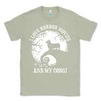 Matcha i love horror movies and my corgi funny corgi Classic Tee - artisFamous