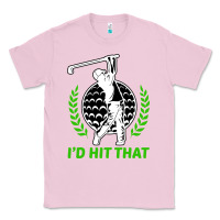 Bubblegum Pink id hit that funny golfing golf Classic Tee - artisFamous