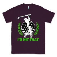 Plum id hit that funny golfing golf Classic Tee - artisFamous