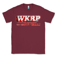 Burgundy wkrp in cincinnati Classic Tee - artisFamous