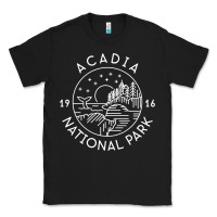 Black a.ca.di.a national park 1916 mai.ne bar harbor t sh Classic Tee - artisFamous