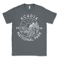 Charcoal Heather a.ca.di.a national park 1916 mai.ne bar harbor t sh Classic Tee - artisFamous
