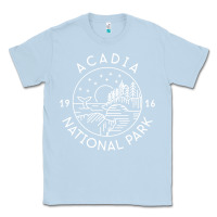 Dusty Blue a.ca.di.a national park 1916 mai.ne bar harbor t sh Classic Tee - artisFamous