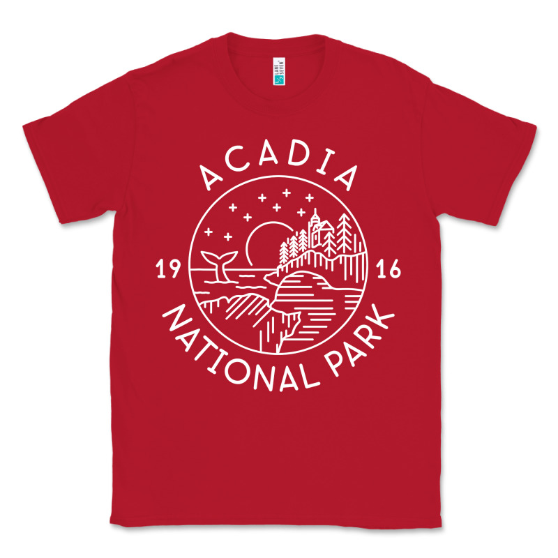 A.ca.di.a National Park 1916 Mai.ne Bar Harbor T Sh Classic Tee by artisFamous | Teevron