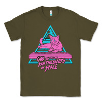 Army Green Cats on Synthesizers in Space Classic Tee - artisFamous