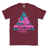 Burgundy Cats on Synthesizers in Space Classic Tee - artisFamous