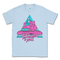 Dusty Blue Cats on Synthesizers in Space Classic Tee - artisFamous