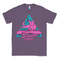 Lavender Cats on Synthesizers in Space Classic Tee - artisFamous