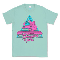 Seafoam Cats on Synthesizers in Space Classic Tee - artisFamous