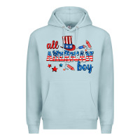 Blue Mist all american boy Premium Hoodie - AdoDesignShop
