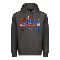Charcoal Heather all american boy Premium Hoodie - AdoDesignShop