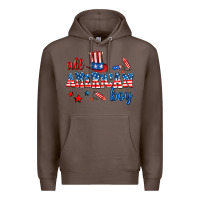 Coffee all american boy Premium Hoodie - AdoDesignShop