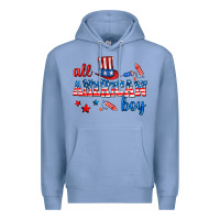 Colony Blue all american boy Premium Hoodie - AdoDesignShop