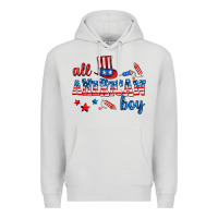 Dove Grey all american boy Premium Hoodie - AdoDesignShop