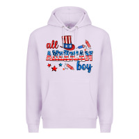 Lilac all american boy Premium Hoodie - AdoDesignShop