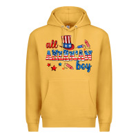 Mustard all american boy Premium Hoodie - AdoDesignShop