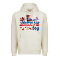 Oatmeal Heather all american boy Premium Hoodie - AdoDesignShop