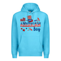 Ocean Blue all american boy Premium Hoodie - AdoDesignShop