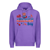 Purple all american boy Premium Hoodie - AdoDesignShop
