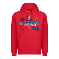 Red all american boy Premium Hoodie - AdoDesignShop