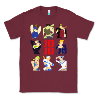 Burgundy jojo adventure Classic Tee - artisFamous