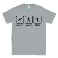 Heather Grey crawl walk spike volleyball Classic Tee - artisFamous