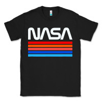 Black vintage retro nasa Classic Tee - artisFamous
