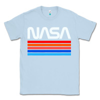 Dusty Blue vintage retro nasa Classic Tee - artisFamous