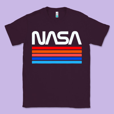 Vintage Retro Nasa Classic Tee Designed By Artisfamous