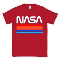 Red vintage retro nasa Classic Tee - artisFamous