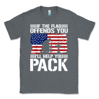 Charcoal Heather if the flag offends you Classic Tee - artisFamous