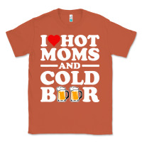 Copper i love heart hot moms cold beer funny adult drinking joke Classic Tee - artisFamous