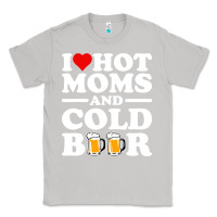 Moon Dust i love heart hot moms cold beer funny adult drinking joke Classic Tee - artisFamous