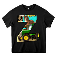 Black farm life alphabet lowercase letters z Heavy Core Tee - BundleAndBundleShop