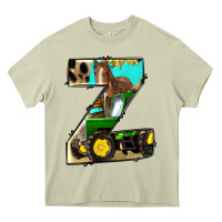 Mossy farm life alphabet lowercase letters z Heavy Core Tee - BundleAndBundleShop