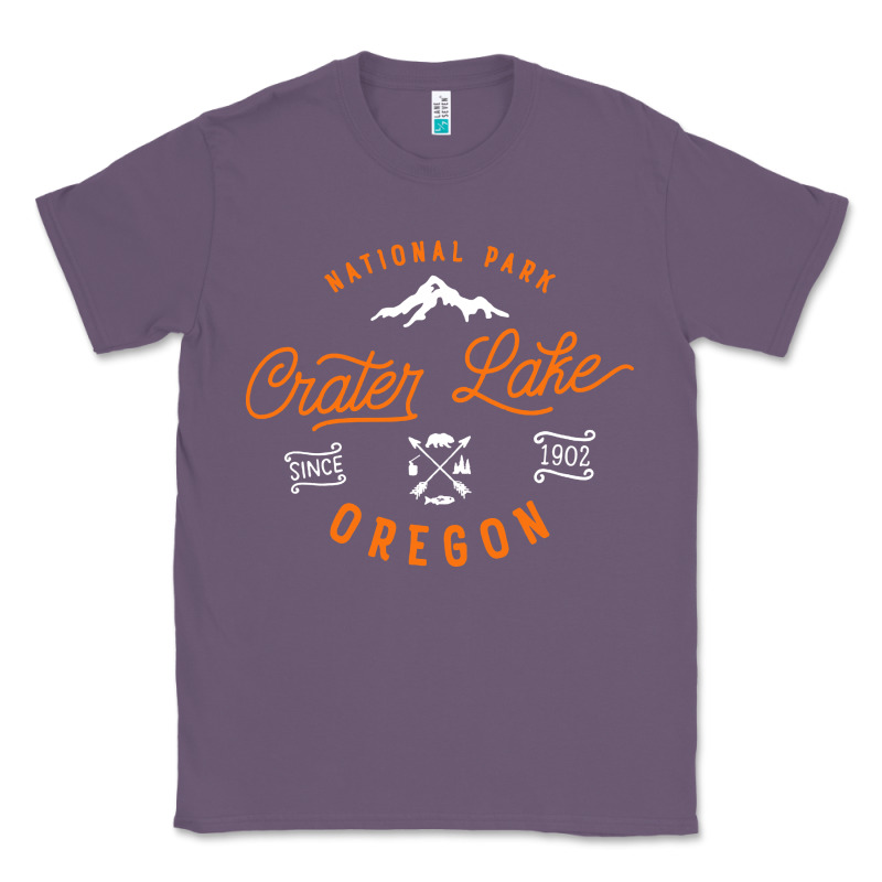 Crater Lake Oregon National Park Vintage Retro Classic Tee by artisFamous | Teevron