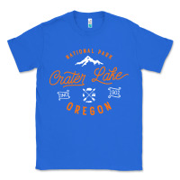True Royal crater lake oregon national park vintage retro Classic Tee - artisFamous
