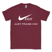 Burgundy jesus just praise him jesus surfed christian Classic Tee - artisFamous
