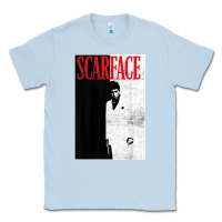 Dusty Blue scarface distressed movie photo Classic Tee - artisFamous