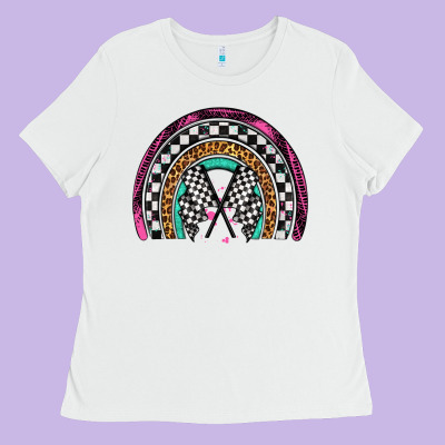 Race Leopard Rainbow Ladies Tee Designed By Artiststas