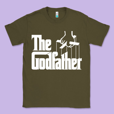 The Godfather Original White Title Classic Tee Designed By Artisfamous