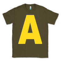 Army Green letter a chipmunk christmas Classic Tee - artisFamous