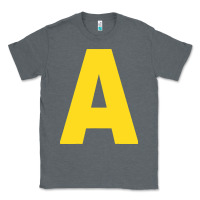 Charcoal Heather letter a chipmunk christmas Classic Tee - artisFamous