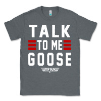 Charcoal Heather top gun talk to me goose distressed Classic Tee - artisFamous