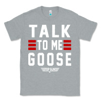 Heather Grey top gun talk to me goose distressed Classic Tee - artisFamous
