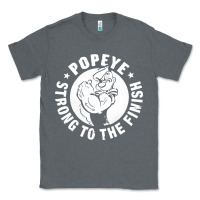 Charcoal Heather strong to the finish Classic Tee - artisFamous