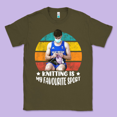 Tom Daley Knitting Is My Favourite Sport  3 Classic Tee Designed By Artisfamous